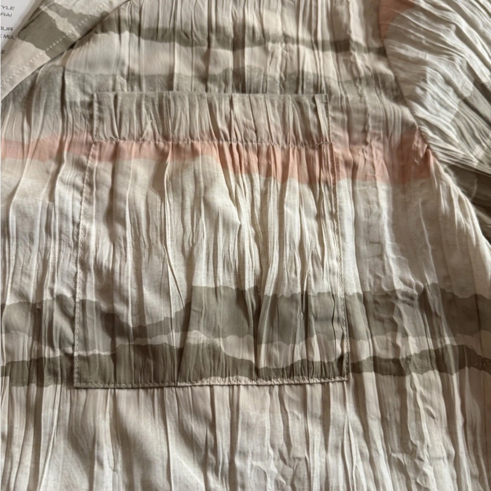 French Connection Hope Crinkle Blouse Top Women’s Size S NWT - Picture 4 of 8